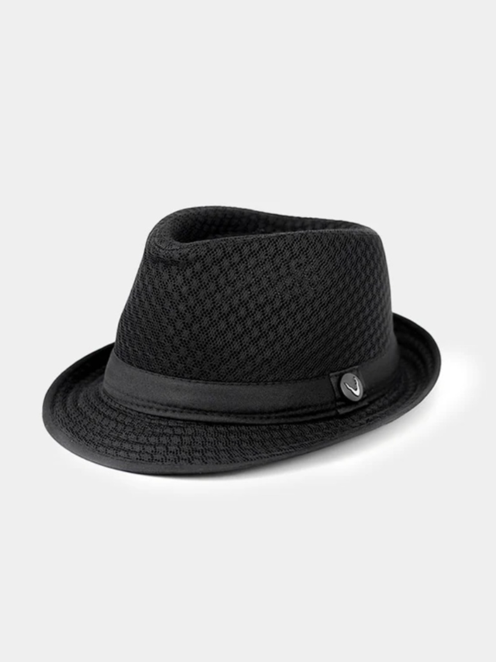 NWT Black Horn Light Weight Classic Soft Summer Cool Mesh Fedora